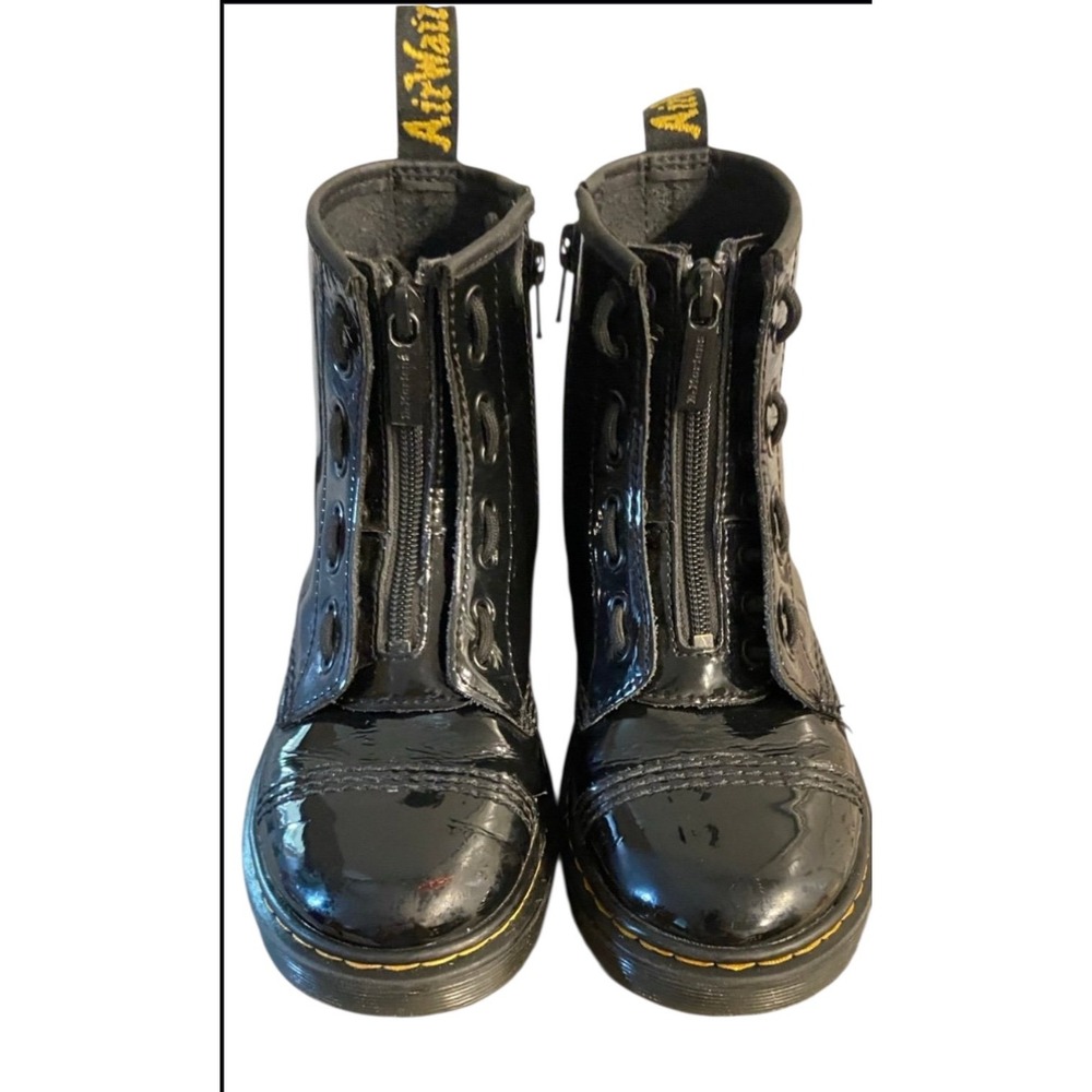 Dr Marten kids SINCLAIR BEX PATENT LEATHER BOOTS size 2